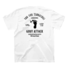 kg_shopの[★バック] GOUT ATTACK (文字ブラック) スタンダードTシャツの裏面