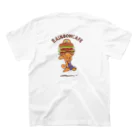 Rainbow cafeのレインボーカフェ🌈ジョニーくんとハンバーガー スタンダードTシャツの裏面