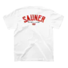 Super Sauna StyleのSAUNER1137 Red スタンダードTシャツの裏面