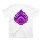 Ａ’ｚｗｏｒｋＳの火焔光背 紫炎（日本語コレクション） Regular Fit T-Shirtの裏面