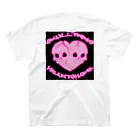 Ａ’ｚｗｏｒｋＳのSKULLTWINS HEARTSHAPE BLK スタンダードTシャツの裏面