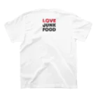 northfieldのLOVE JUNK FOOD スタンダードTシャツの裏面