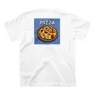 ほらをた娘🦈ྀི🎈のほらをた娘 くぁに＆いくぁ PIZZA Regular Fit T-Shirtの裏面