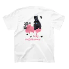 Jasmine工房のlucky stuffed animal クマ&黒薔薇 Regular Fit T-Shirtの裏面