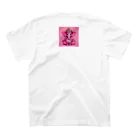 らっきーだよねのピンクガネーシャ　がねちゃん Regular Fit T-Shirtの裏面