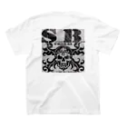 Ａ’ｚｗｏｒｋＳのSKULL&BONE TRIBAL GRUNGE BLK ON CONCRETE スタンダードTシャツの裏面