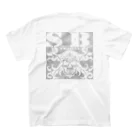 Ａ’ｚｗｏｒｋＳのSKULL&BONE TRIBAL GRUNGE WHT ON CONCRETE スタンダードTシャツの裏面