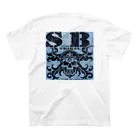 Ａ’ｚｗｏｒｋＳのSKULL&BONE TRIBAL GRUNGE BLK ON DENIM スタンダードTシャツの裏面