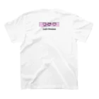 lapinmonmonのLapinMonmon pink-heart スタンダードTシャツの裏面