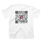 85Gallery Official Goods ShopのHACHIGO SHOP QR BLACK スタンダードTシャツの裏面