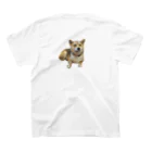 panchanphotoanimalsのこまりシリーズグッズ Regular Fit T-Shirtの裏面