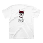 CUROTYの白犬くん スタンダードTシャツの裏面