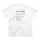 Le scaleのLe scale logo スタンダードTシャツの裏面