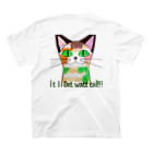 パキュラSHOPのカラフルキャット2 スタンダードTシャツの裏面