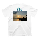 oki_sceneryのおーえす青文字両面海中道路 スタンダードTシャツの裏面