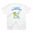 ラッキークライミングマンのTALK ABOUT CLIMBING スタンダードTシャツの裏面