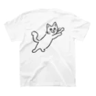 Ａ’ｚｗｏｒｋＳのとびかかるらくがきねこさん Regular Fit T-Shirtの裏面