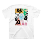 HAIR & COLOR SALON 80【HARE】の80マスコットトリオ スタンダードTシャツの裏面