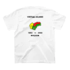 WASISMのVIRTUEｰISLAND T-shirt スタンダードTシャツの裏面