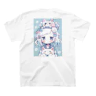 Online/Ojiyのシロミミちゃん スタンダードTシャツの裏面