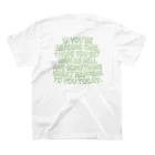 NECO SKIのGREAT HAPPENS スタンダードTシャツの裏面