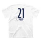 鹿児島ユナイテッドFC SUZURI公式ショップの田中渉選手 Jリーグ通算100試合出場達成記念 Regular Fit T-Shirtの裏面
