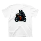 ニャーちゃんショップのキャットレーサー スタンダードTシャツの裏面