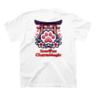 大江戸花火祭りのInari Fox Charm Magic～稲荷の狐5 Regular Fit T-Shirtの裏面