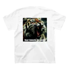 fling_shimizuの自由工房のRoaring Tiger Regular Fit T-Shirtの裏面