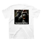 fling_shimizuの自由工房のRoaring Gorilla スタンダードTシャツの裏面