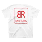 ＠maharamothraのＢＡＲ ルカ（ネオンレッド・両面プリント） Regular Fit T-Shirtの裏面