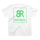 ＠maharamothraのＢＡＲ ルカ（ネオングリーン・両面プリント） スタンダードTシャツの裏面