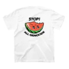 hogehogeclubのSTOP!ALL GENOCIDE スタンダードTシャツの裏面