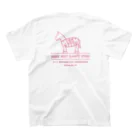 -megami-の馬神 HORSE MARK2 Pink/Black Print Regular Fit T-Shirtの裏面