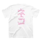 knockin-bluesのネコＴ・背面のみ(桃) スタンダードTシャツの裏面