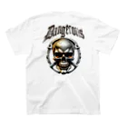 WANTED BIKERのSKULL BIKER-10 スタンダードTシャツの裏面