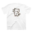 ayamomohidemiの可愛いねこちゃん Regular Fit T-Shirtの裏面