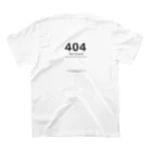 I am ＊の404 Not Found スタンダードTシャツの裏面