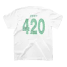 Plantyの420Tシャツ（背面） スタンダードTシャツの裏面