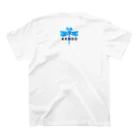 yoshiFactoryの剣道“ＫＥＮＤＯ”男子女子トンボ(ブルー) Regular Fit T-Shirtの裏面