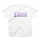 ACIDWAVEのCHEWING GUM スタンダードTシャツの裏面