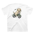 efrinmanのbicycleラブ イエロー（両面2） Regular Fit T-Shirtの裏面