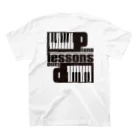 AURA_HYSTERICAのPIANO_LESSONS Regular Fit T-Shirtの裏面