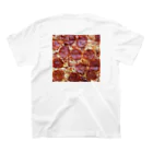 spilledのpizza 2 スタンダードTシャツの裏面