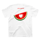 あけたらしろめのLOVE SUMMER Regular Fit T-Shirtの裏面