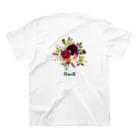 HacKのFlower スタンダードTシャツの裏面