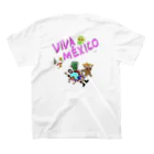 uwotomoの背面プリント VIVA MEXICO スタンダードTシャツの裏面