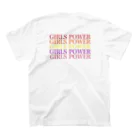 MAD LOVEのGIRLS POWER color ver. スタンダードTシャツの裏面