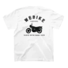 tetsyameowのWEBikeマブダチモデル（プリント黒） スタンダードTシャツの裏面