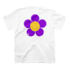 iemのSmile Flower（purple） スタンダードTシャツの裏面